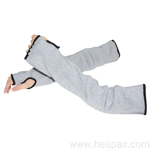 Hespax HPPE 13G Knitted Cut Resistant Protective Sleeves